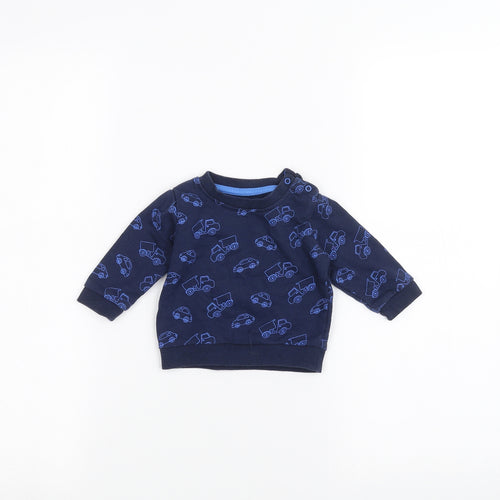 Peacocks Baby Blue   Pullover Jumper Size 0-3 Months