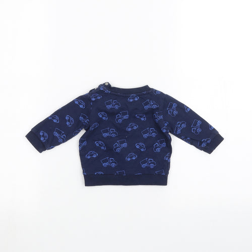 Peacocks Baby Blue   Pullover Jumper Size 0-3 Months