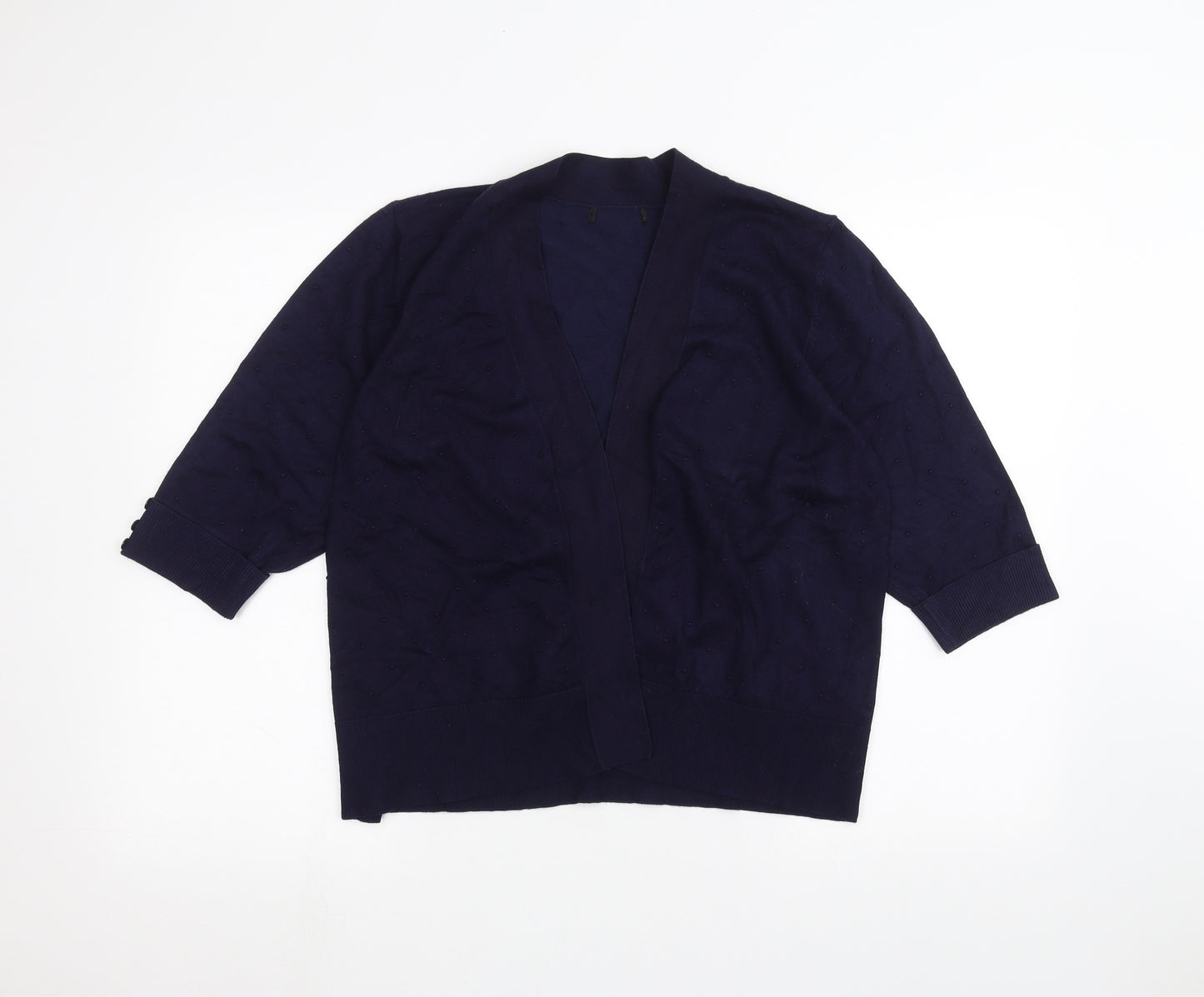 Preworn Womens Blue   Cardigan Jumper Size XL