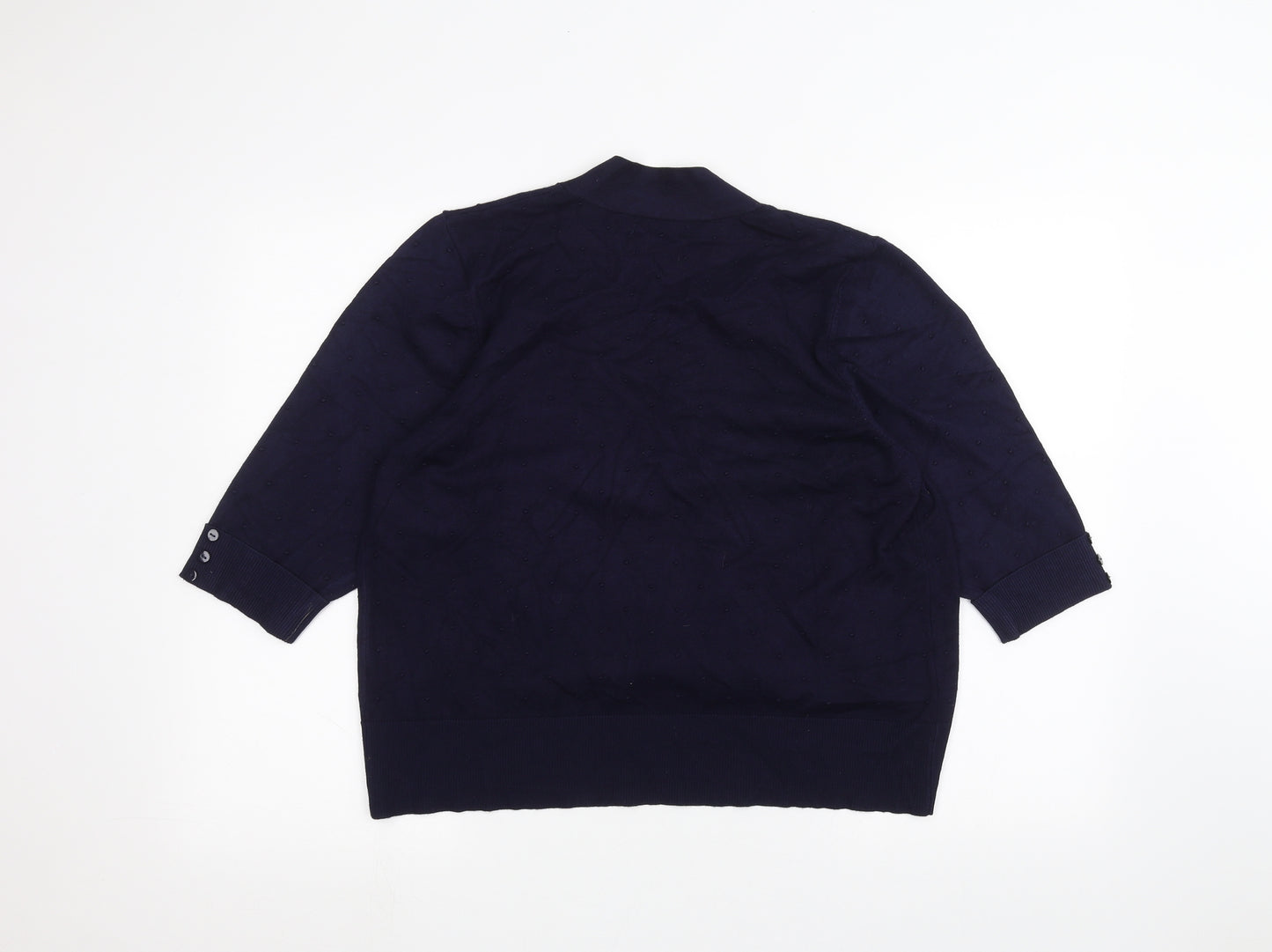 Preworn Womens Blue   Cardigan Jumper Size XL