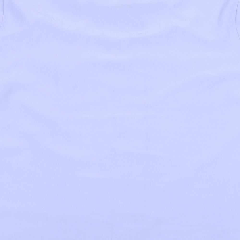 Lauren Duvar Womens Blue   Basic Button-Up Size 16