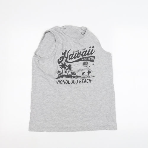 Primark Girls Grey   Basic Tank Size 13-14 Years