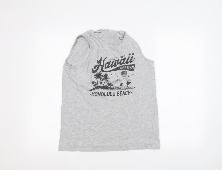 Primark Girls Grey Basic Tank Size 13-14 Years