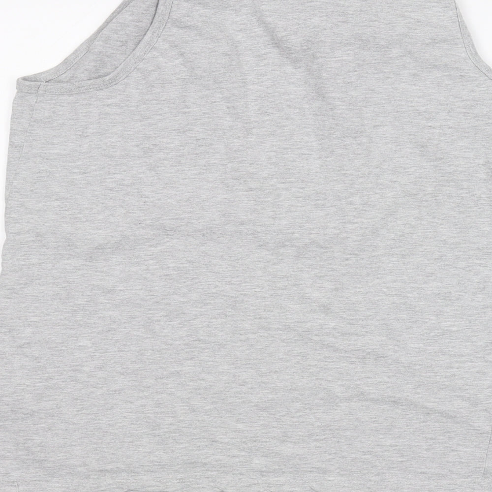 Primark Girls Grey   Basic Tank Size 13-14 Years