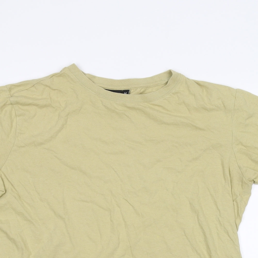 Majestic Mens Beige    T-Shirt Size M