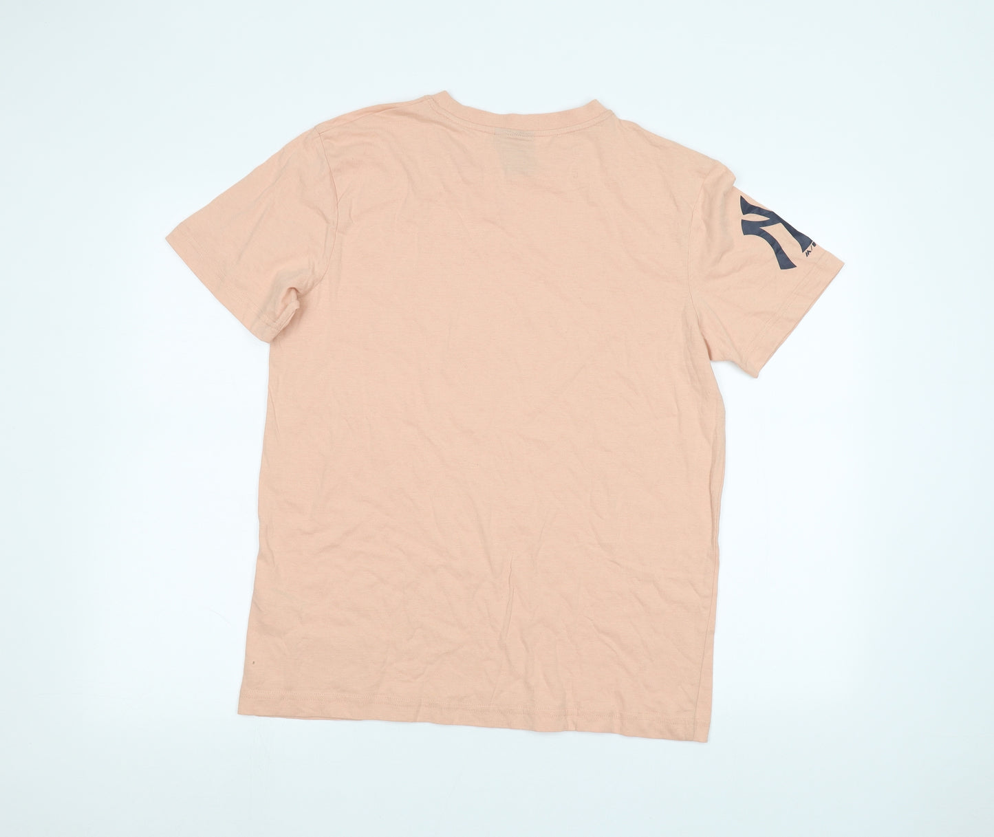 Majestic Mens Pink    T-Shirt Size M