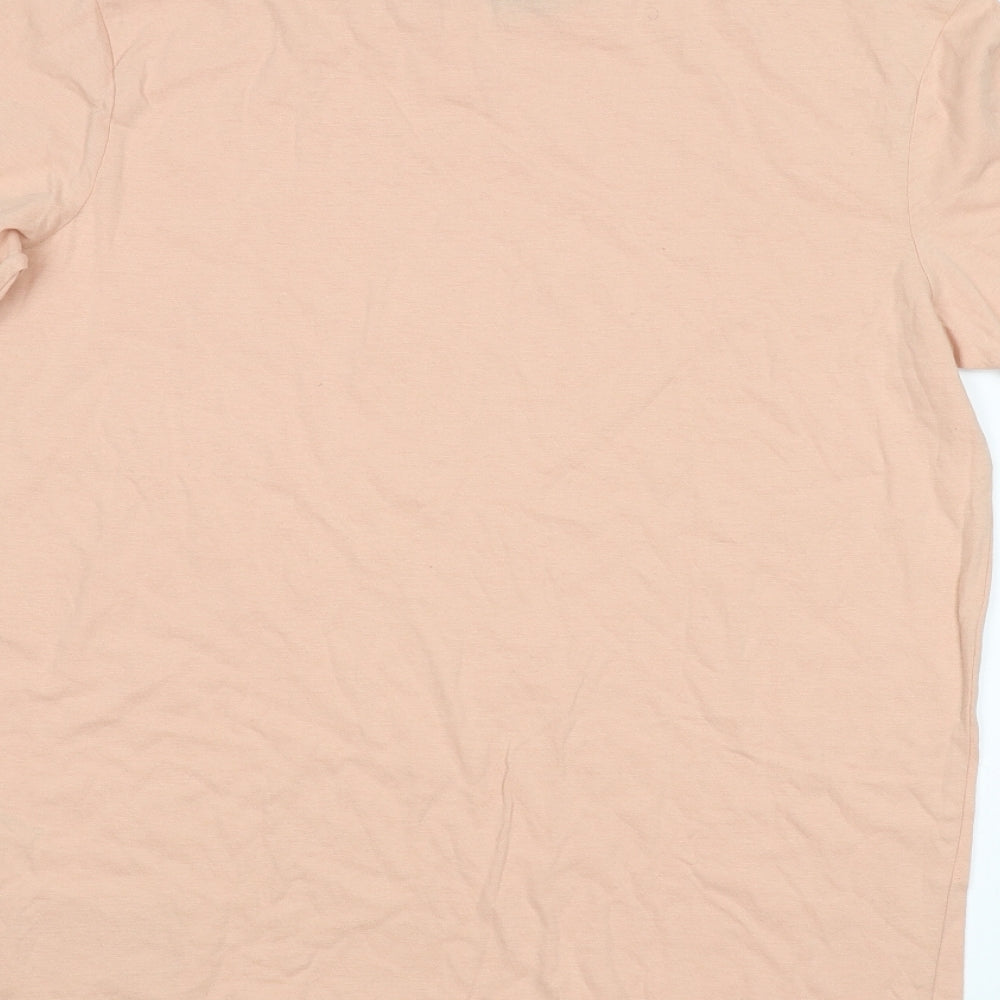 Majestic Mens Pink    T-Shirt Size M