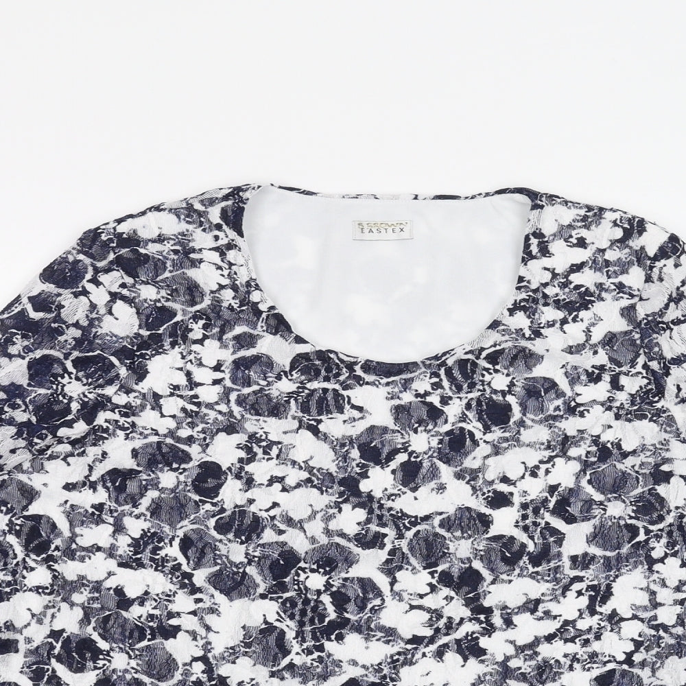 Eastex Womens White   Basic T-Shirt Size 16