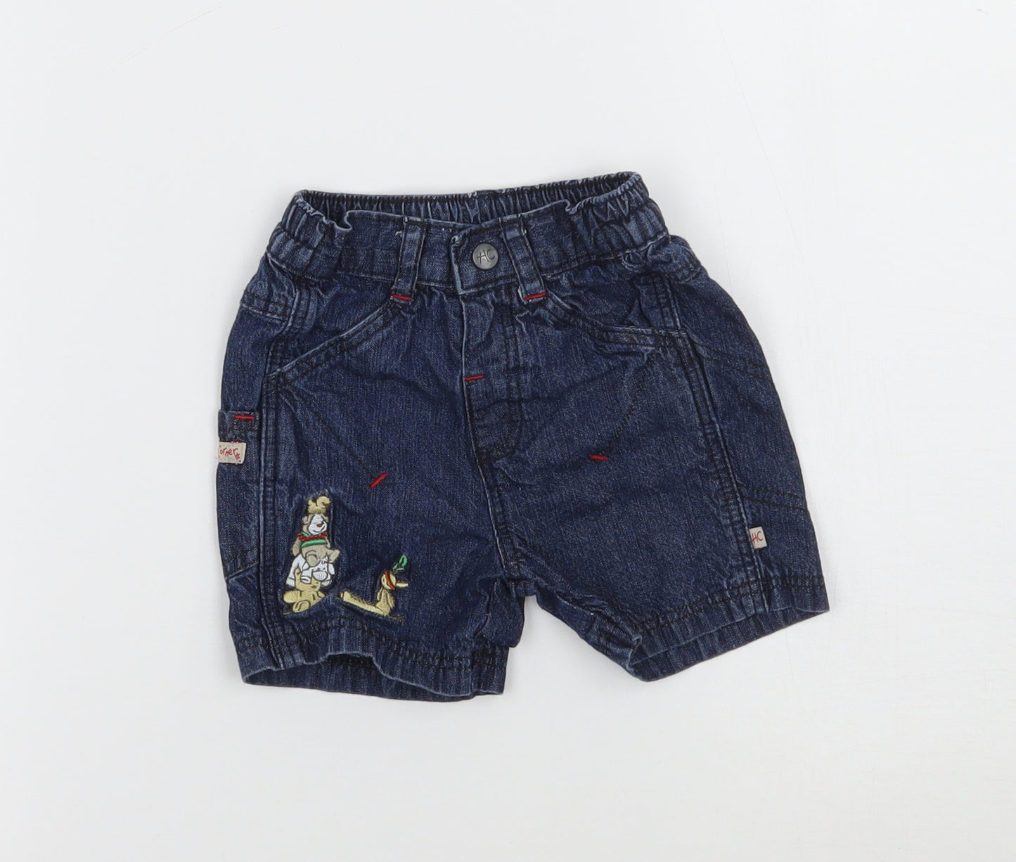Mothercare Boys Blue   Cropped Jeans Size 0-3 Months