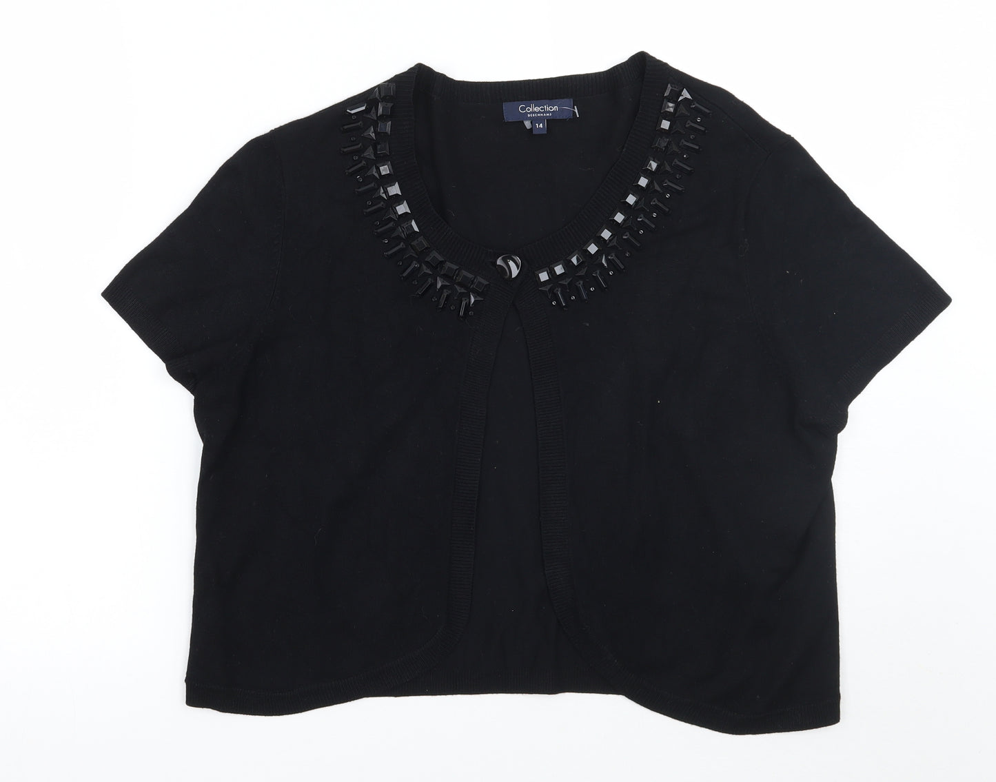 Debenhams Womens Black   Cardigan Jumper Size 14