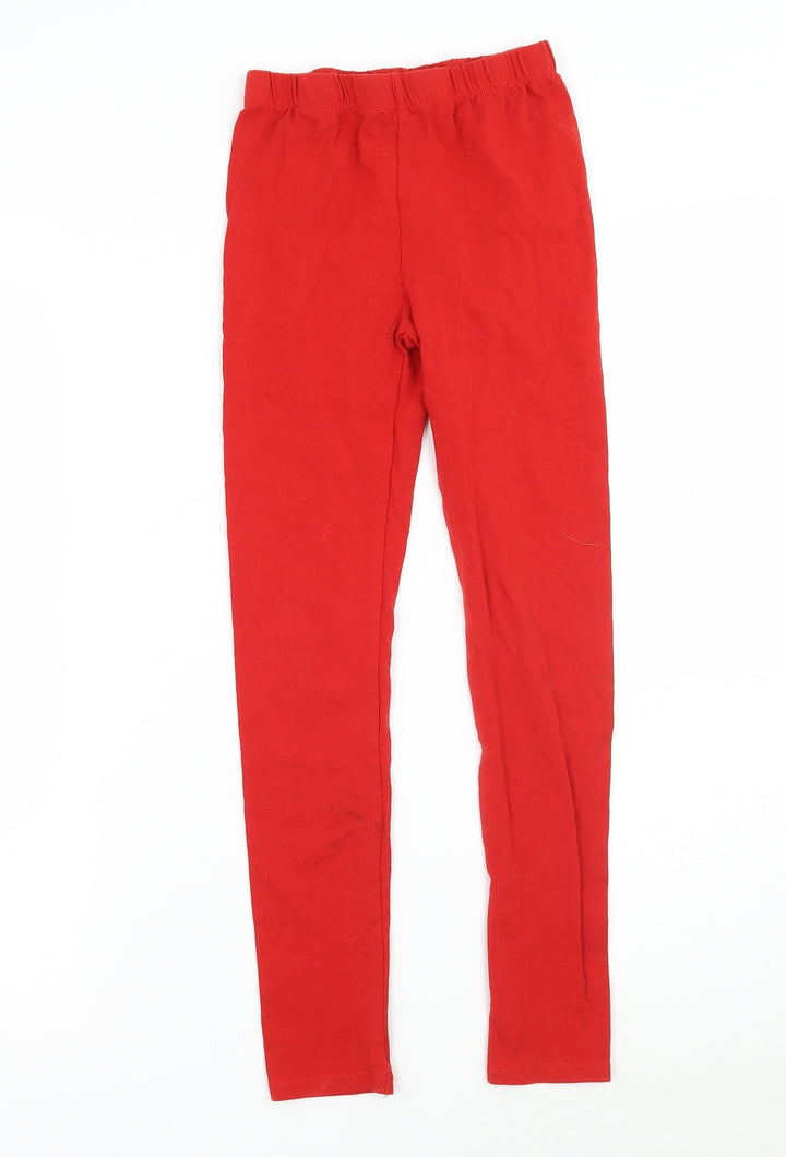 Mayoral Girls Red Jegging Trousers Size 9 Years - legging