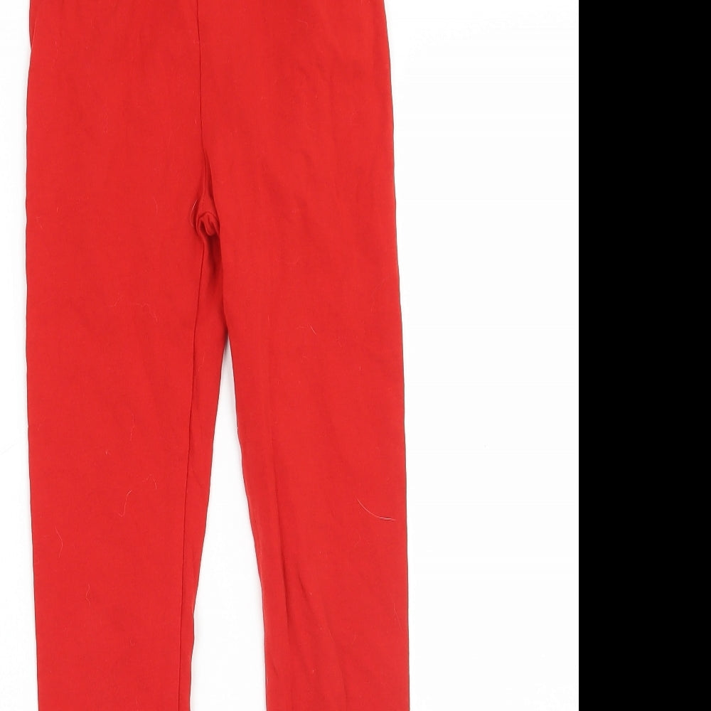 Mayoral Girls Red   Jegging Trousers Size 9 Years - legging