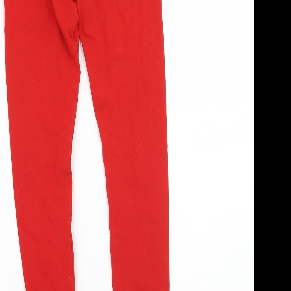 Mayoral Girls Red   Jegging Trousers Size 9 Years - legging