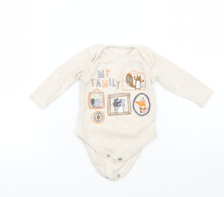 Nutmeg Baby Beige   Babygrow One-Piece Size 0-3 Months