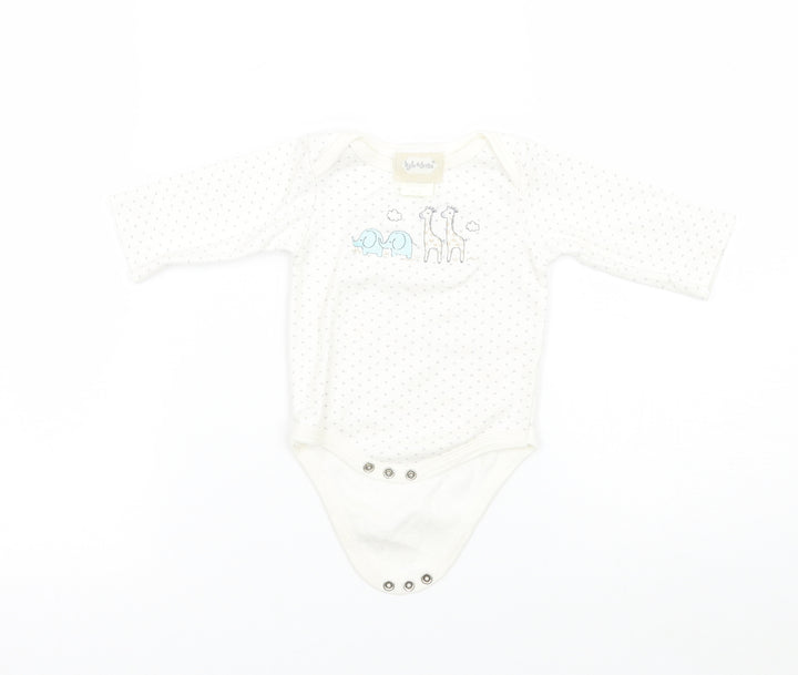 kyle & deena Baby White Polka Dot  Babygrow One-Piece Size 3-6 Months