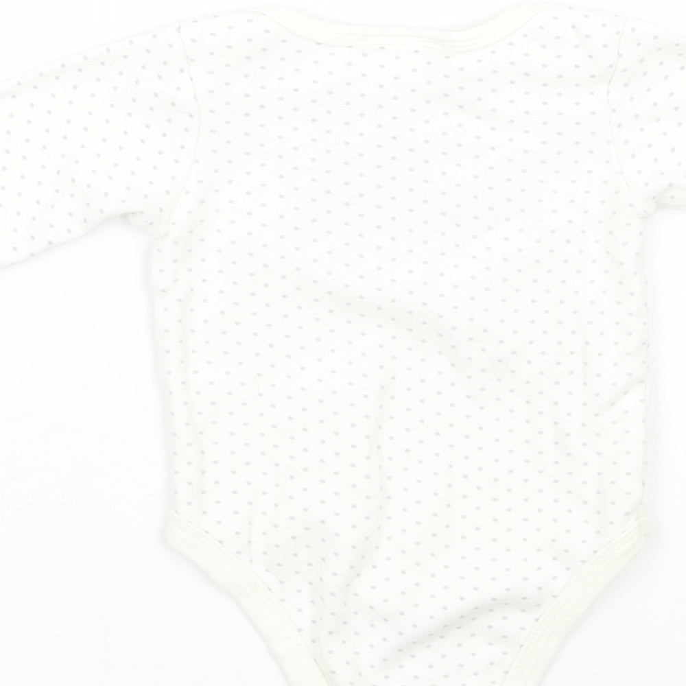 kyle & deena Baby White Polka Dot  Babygrow One-Piece Size 3-6 Months