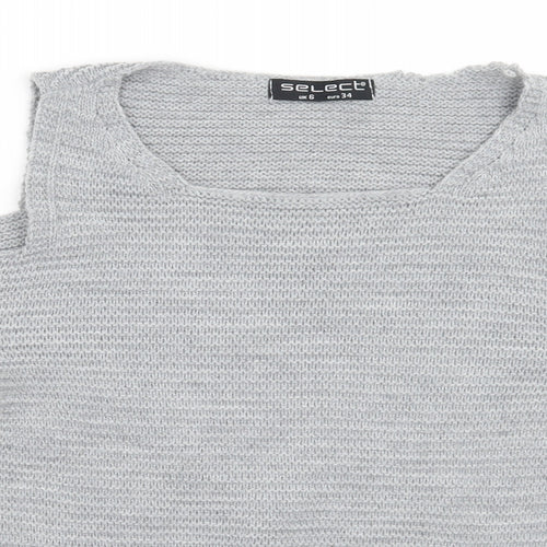 Select Womens Grey   Pullover Jumper Size 6