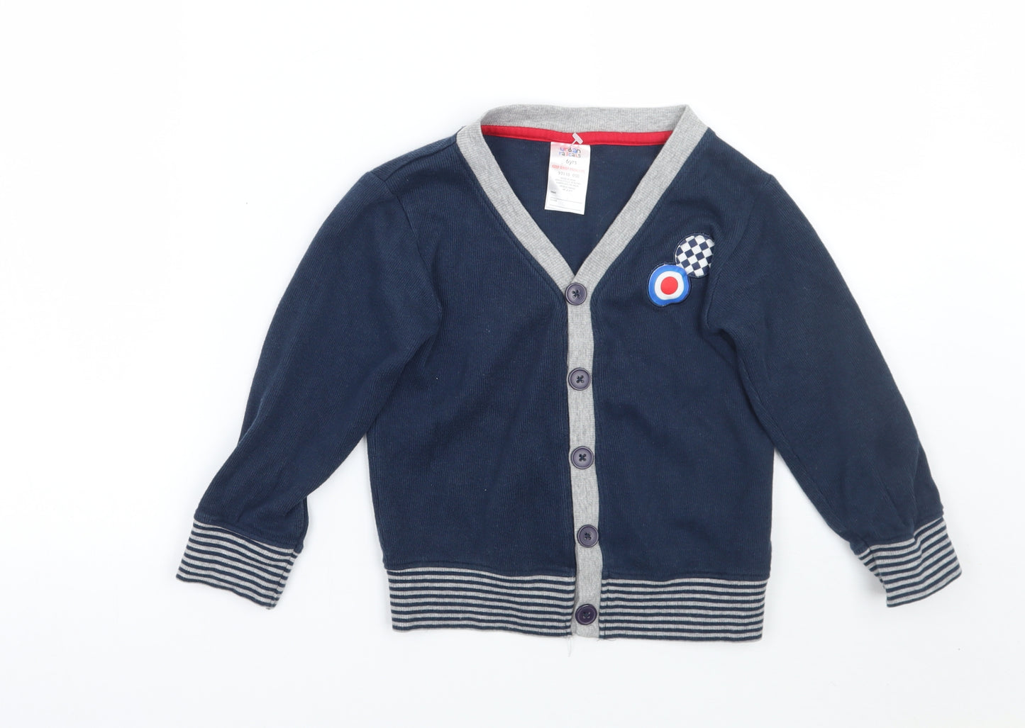 urban rascals Boys Blue   Cardigan Jumper Size 6 Years