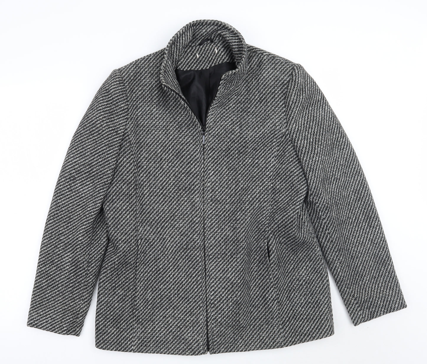 Bonmarché Womens Grey   Jacket Coat Size 16