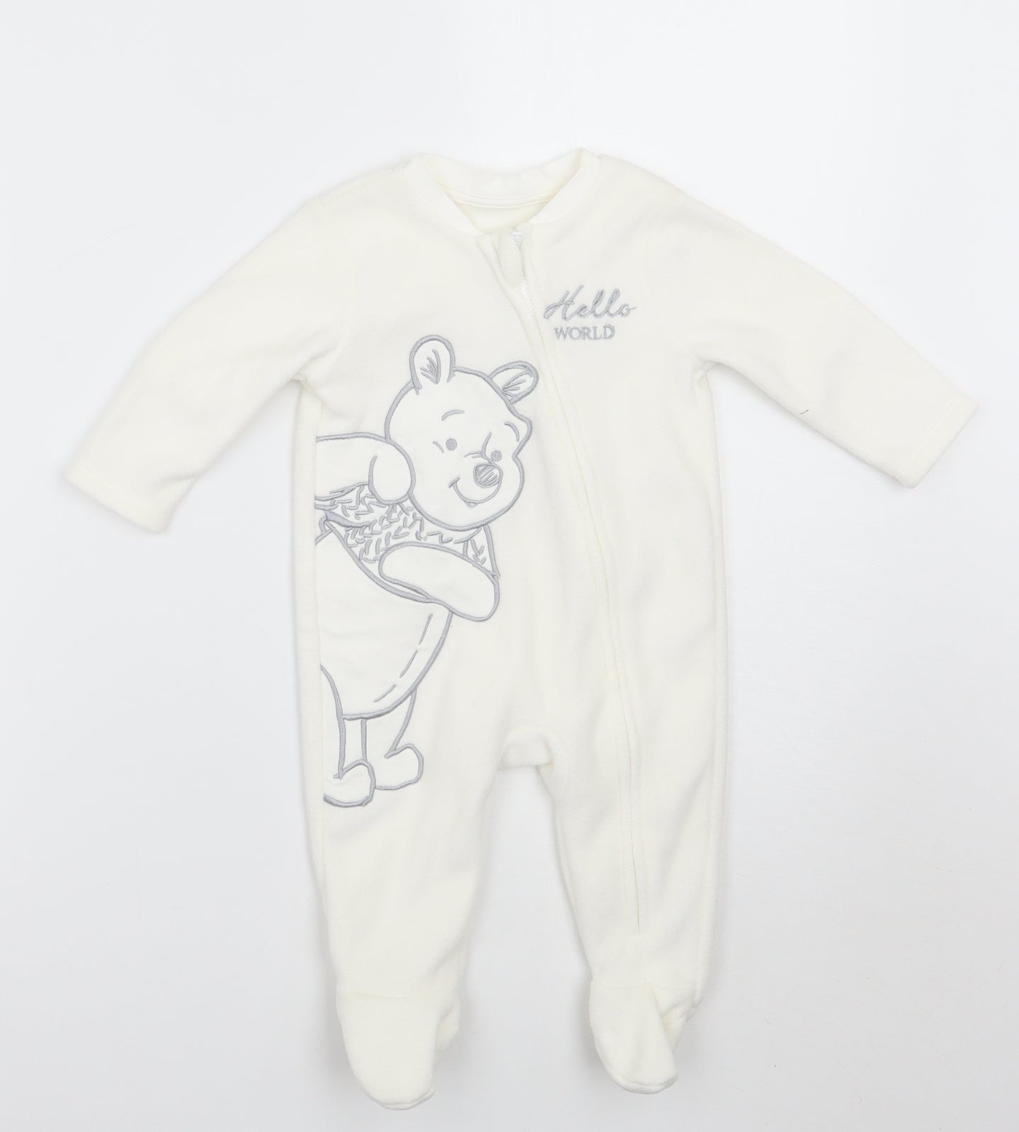 George Baby White   Babygrow One-Piece Size 3-6 Months  - Winnie