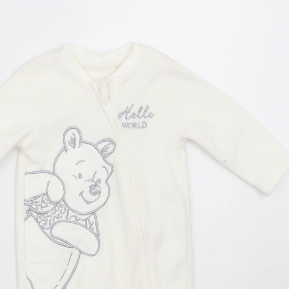 George Baby White   Babygrow One-Piece Size 3-6 Months  - Winnie