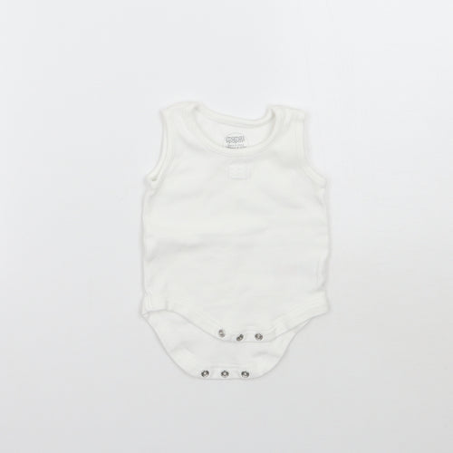 Mammas & Pappas Baby White   Babygrow One-Piece Size Newborn