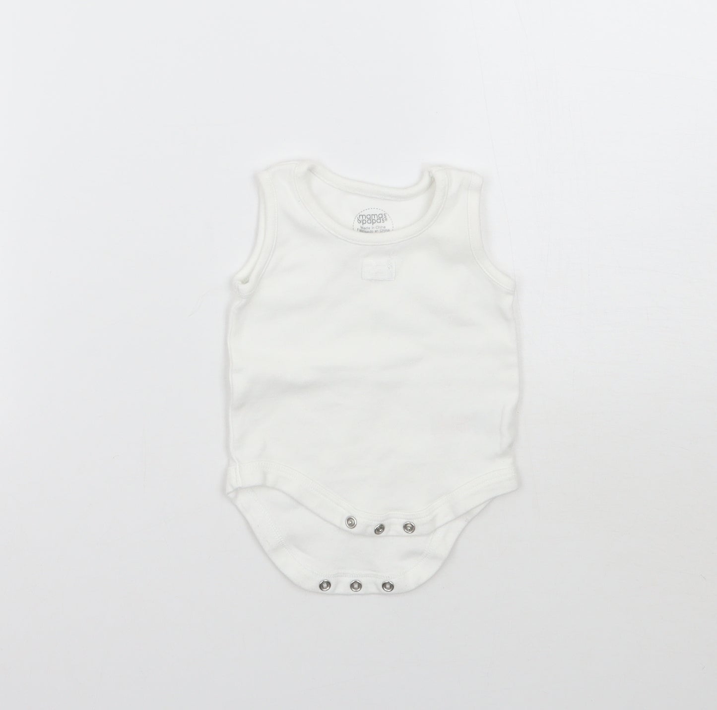 Mammas & Pappas Baby White   Babygrow One-Piece Size Newborn