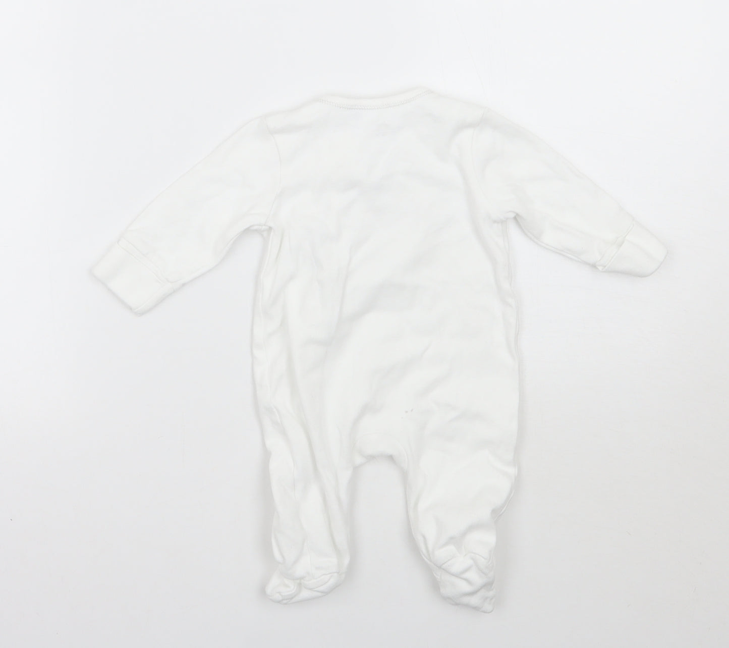 Bluezoo Baby White   Babygrow One-Piece Size 0-3 Months