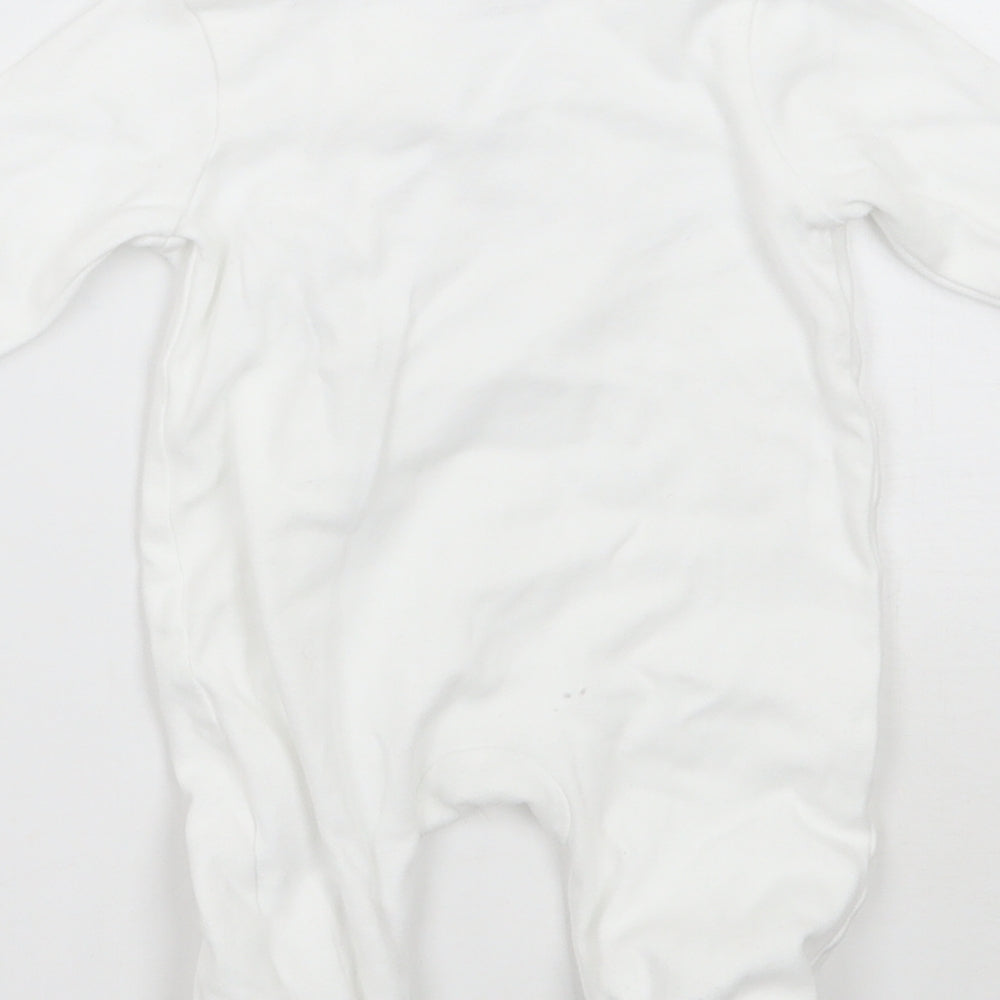 Bluezoo Baby White   Babygrow One-Piece Size 0-3 Months