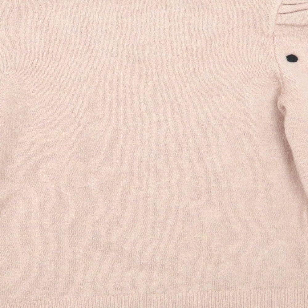 TU Womens Pink Polka Dot  Pullover Jumper Size 12