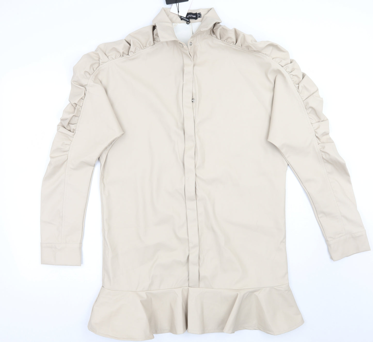 PRETTYLITTLETHING Womens Beige   A-Line  Size 10