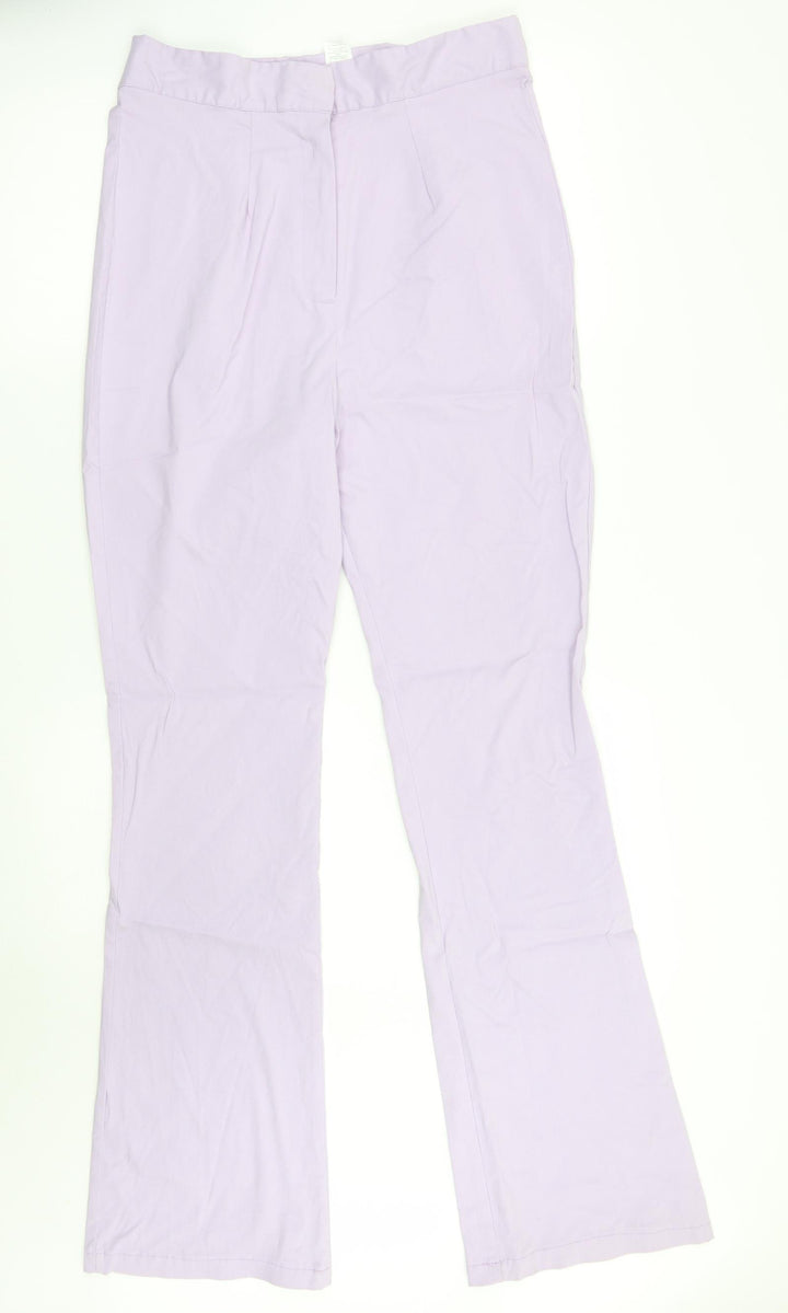 Nasty Gal Womens Purple Trousers Size 12 L33 in