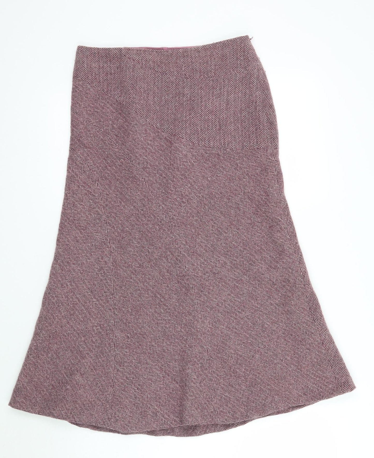 Monsoon Womens Purple Geometric  A-Line Skirt Size 8