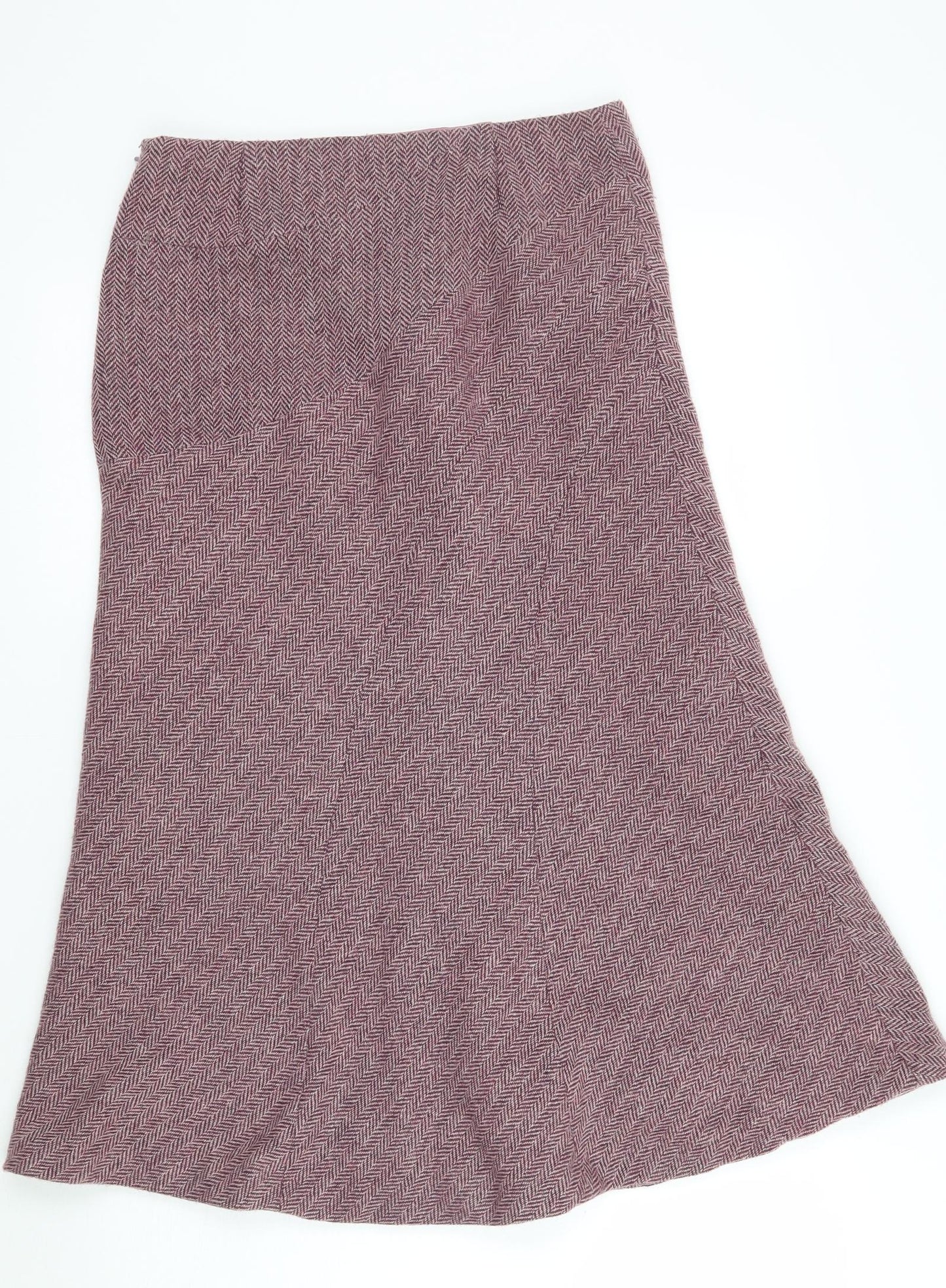 Monsoon Womens Purple Geometric  A-Line Skirt Size 8