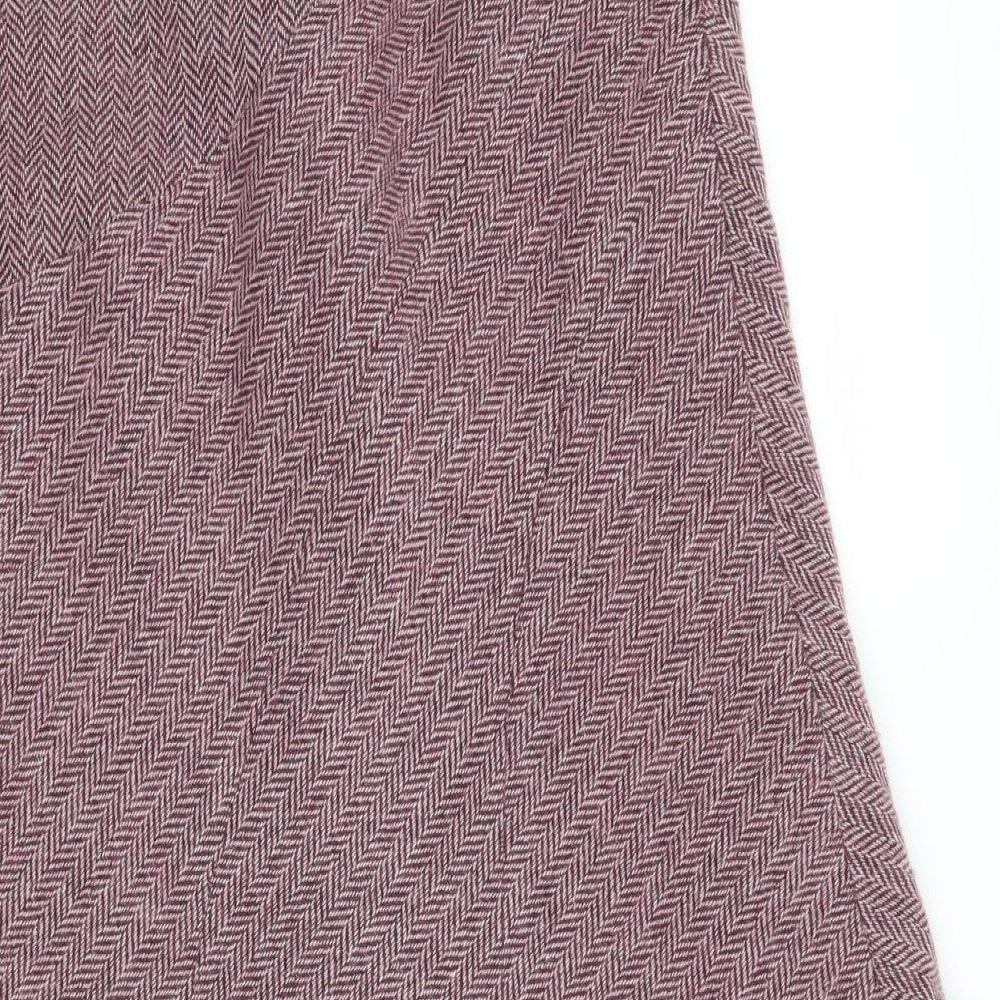 Monsoon Womens Purple Geometric  A-Line Skirt Size 8