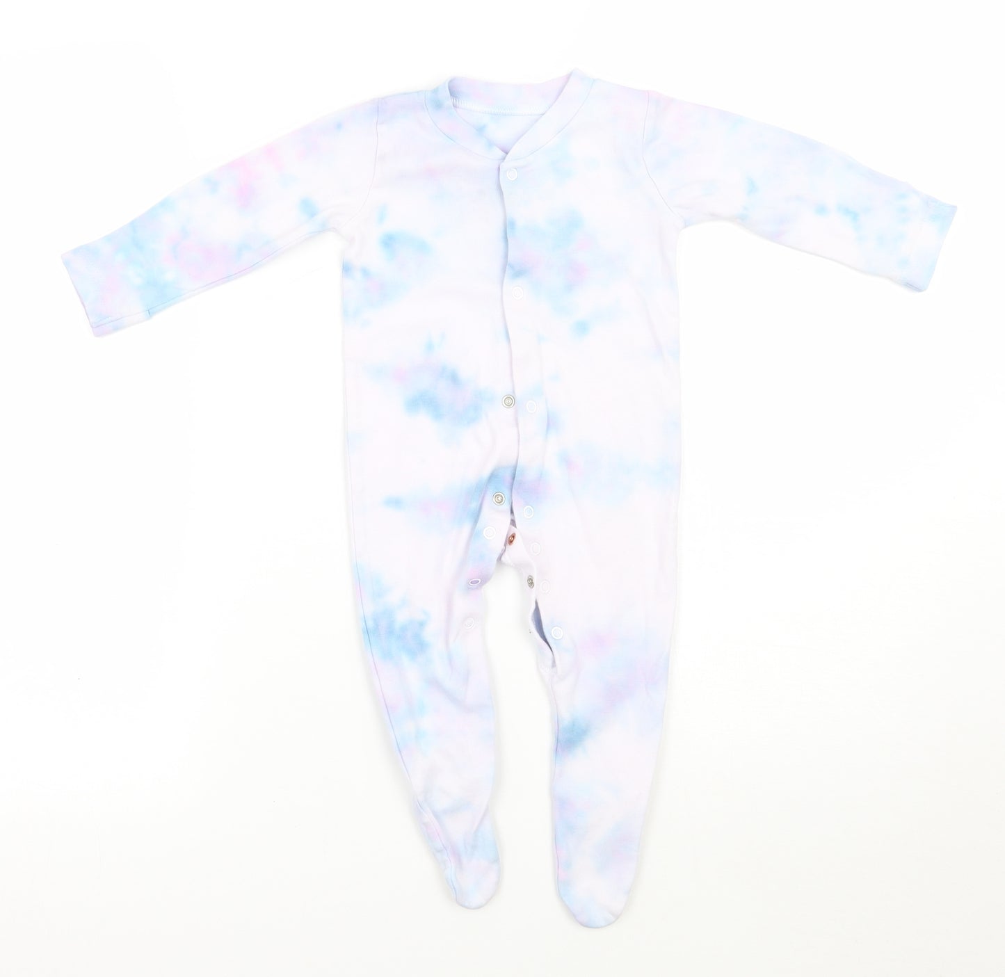 George Baby Blue Tie Dye  Babygrow One-Piece Size 6-9 Months