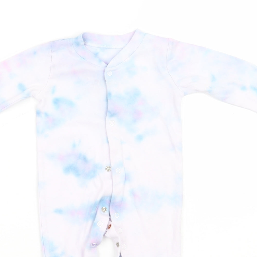 George Baby Blue Tie Dye  Babygrow One-Piece Size 6-9 Months