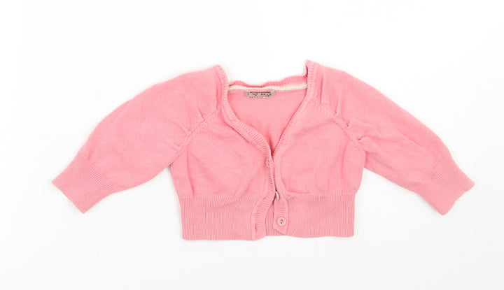NEXT Girls Pink   Cardigan Jumper Size 12-18 Months