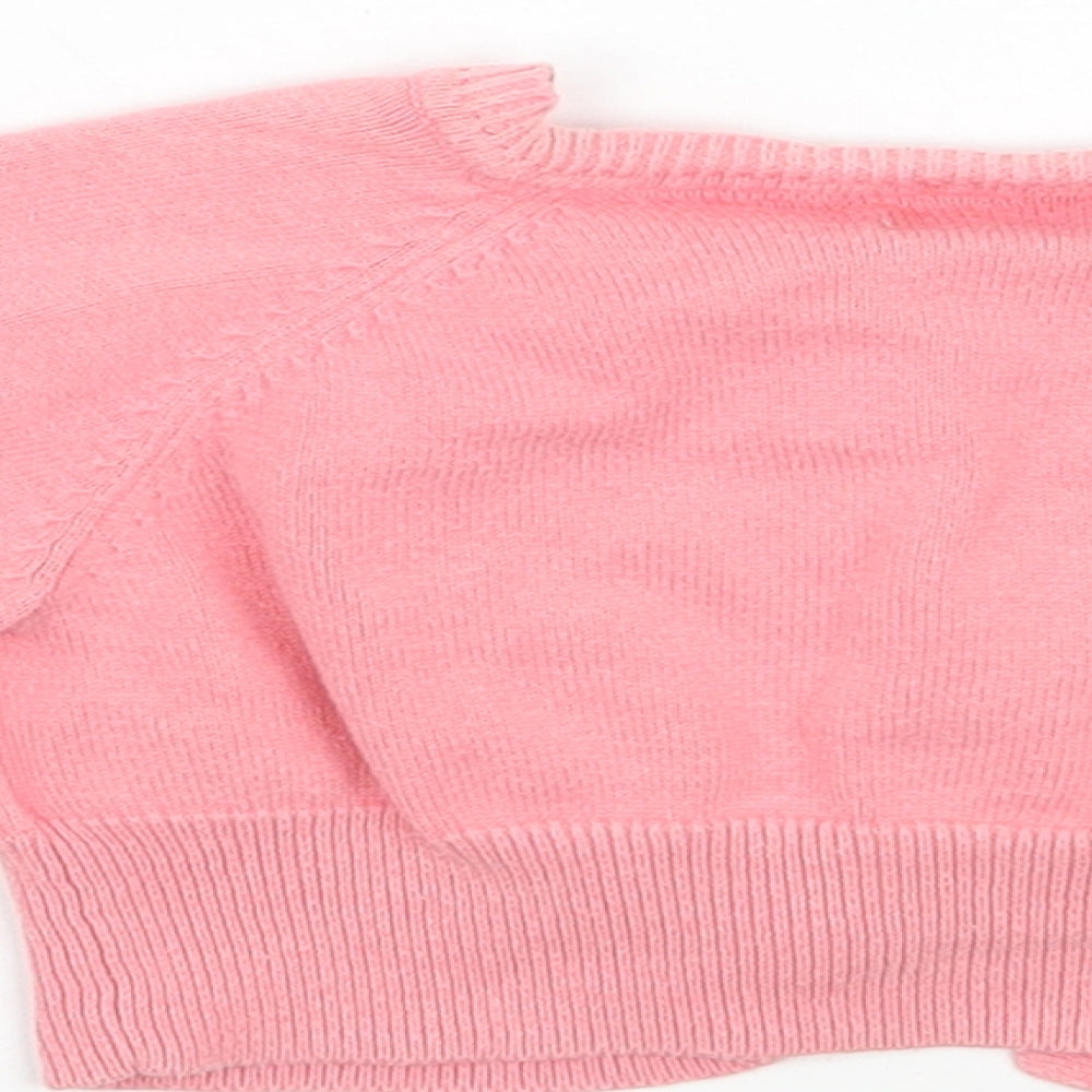 NEXT Girls Pink   Cardigan Jumper Size 12-18 Months