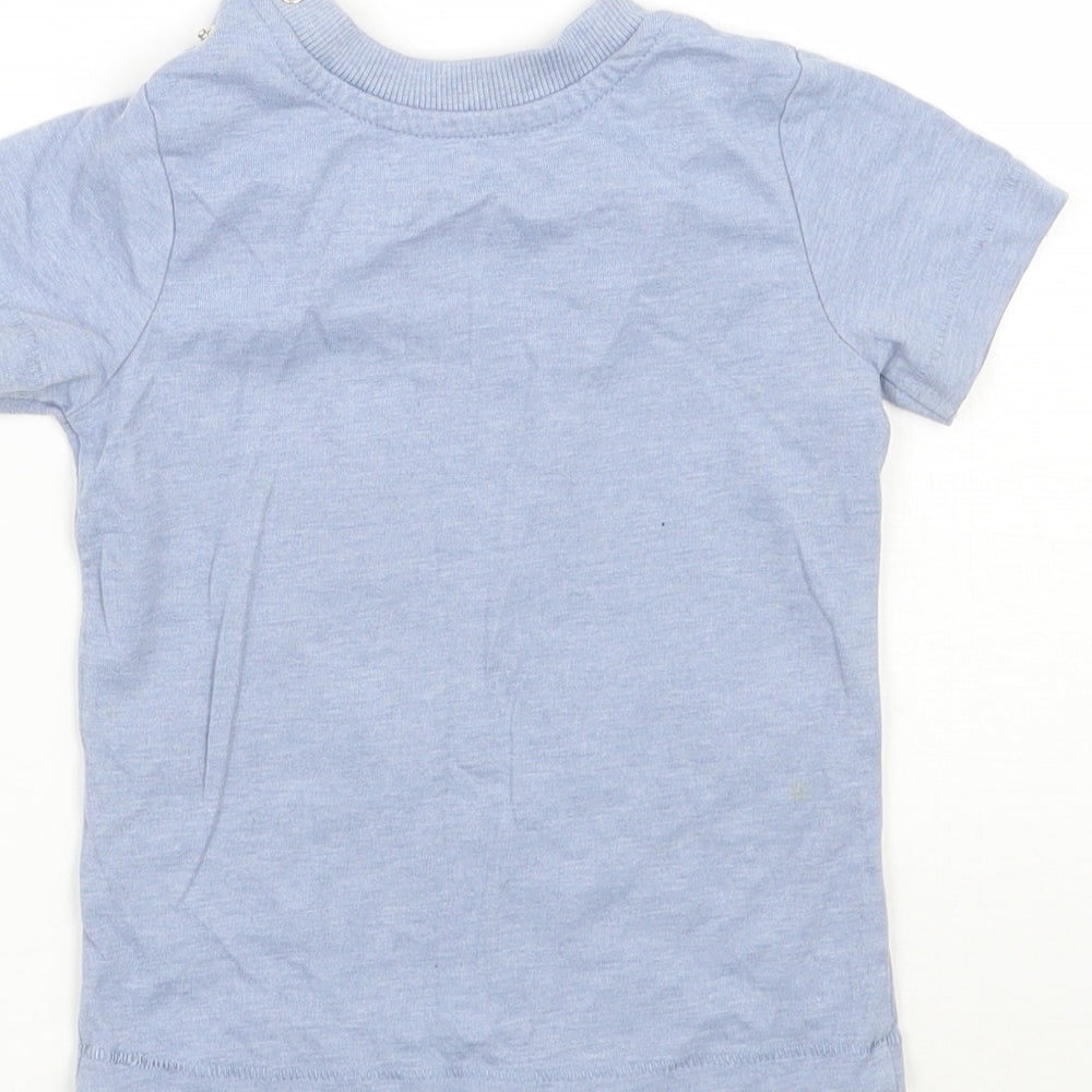 George Boys Blue   Basic T-Shirt Size 9-12 Months