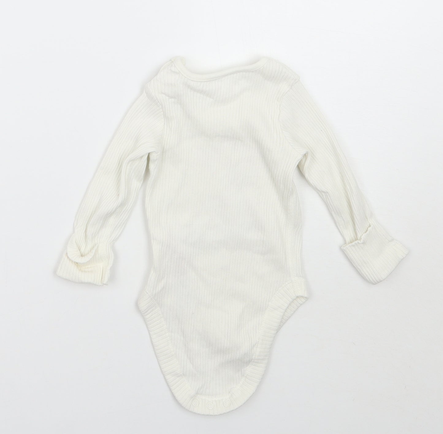 Marks and Spencer Girls White   Babygrow One-Piece Size 3-6 Months