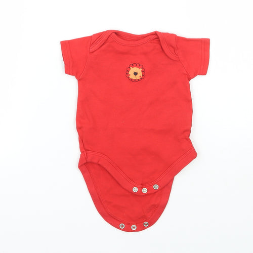 Mothercare Girls Red   Babygrow One-Piece Size 0-3 Months