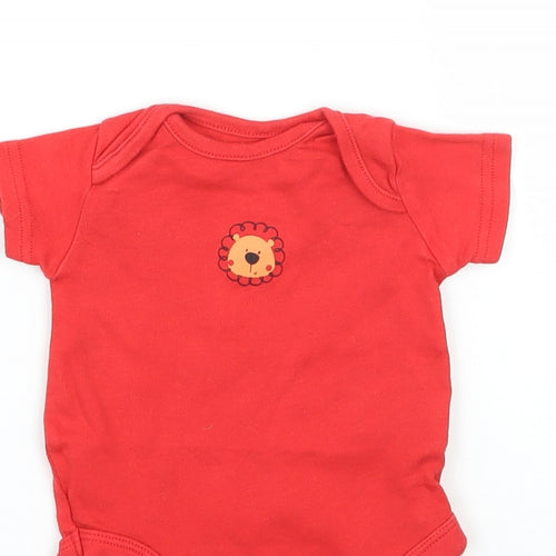 Mothercare Girls Red   Babygrow One-Piece Size 0-3 Months