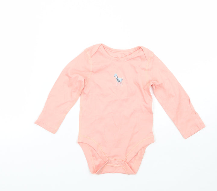 Marks and Spencer Girls Pink   Babygrow One-Piece Size 3-6 Months