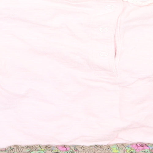 NEXT Girls Pink Floral  Basic T-Shirt Size 3-6 Months