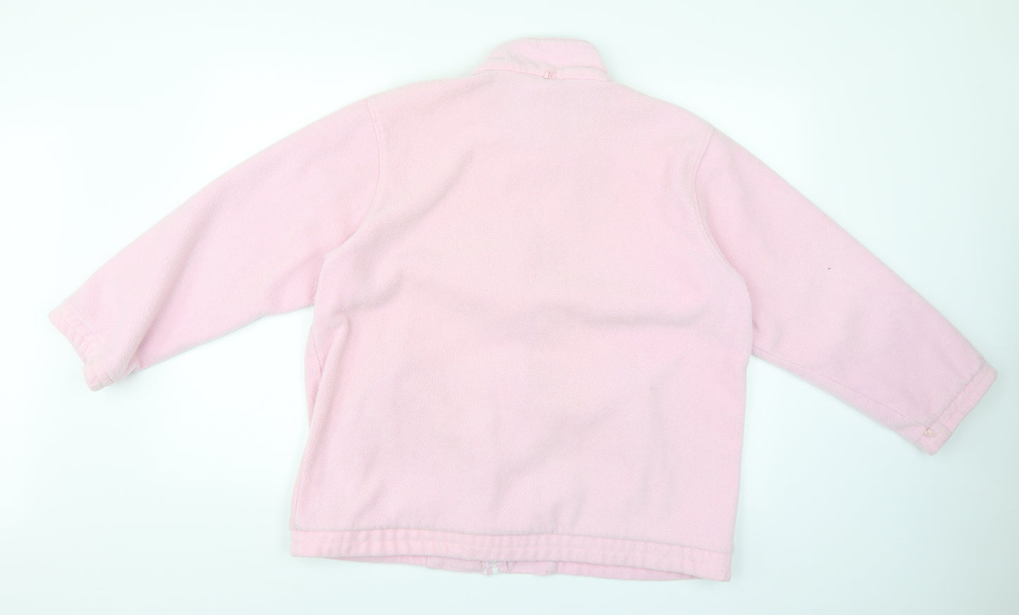 Preworn Womens Pink   Full Zip Jumper Size L