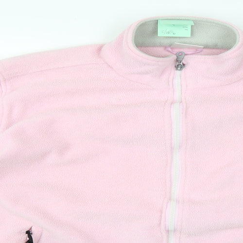 Preworn Womens Pink   Full Zip Jumper Size L