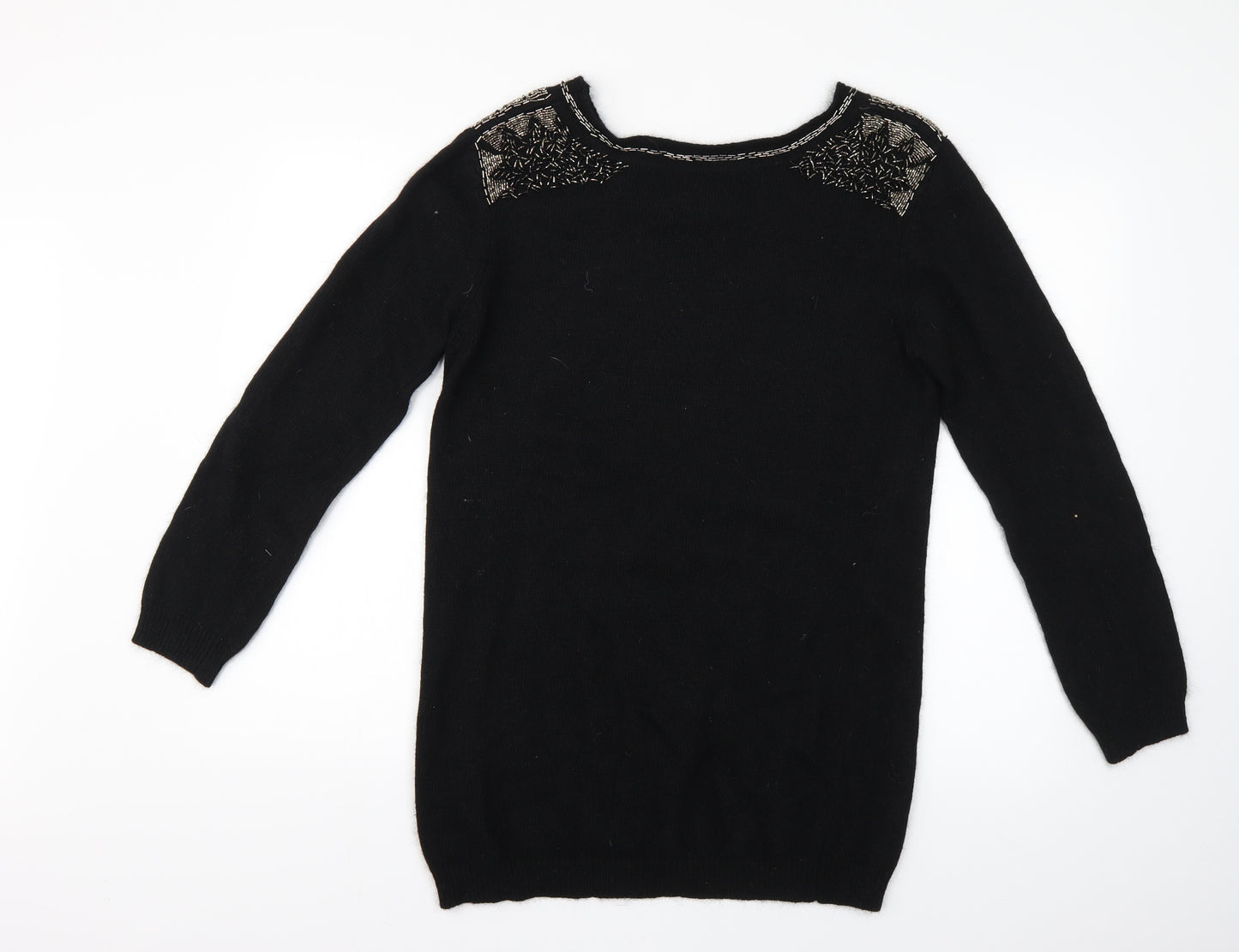 Marks and Spencer Womens Black   Pullover Jumper Size 16