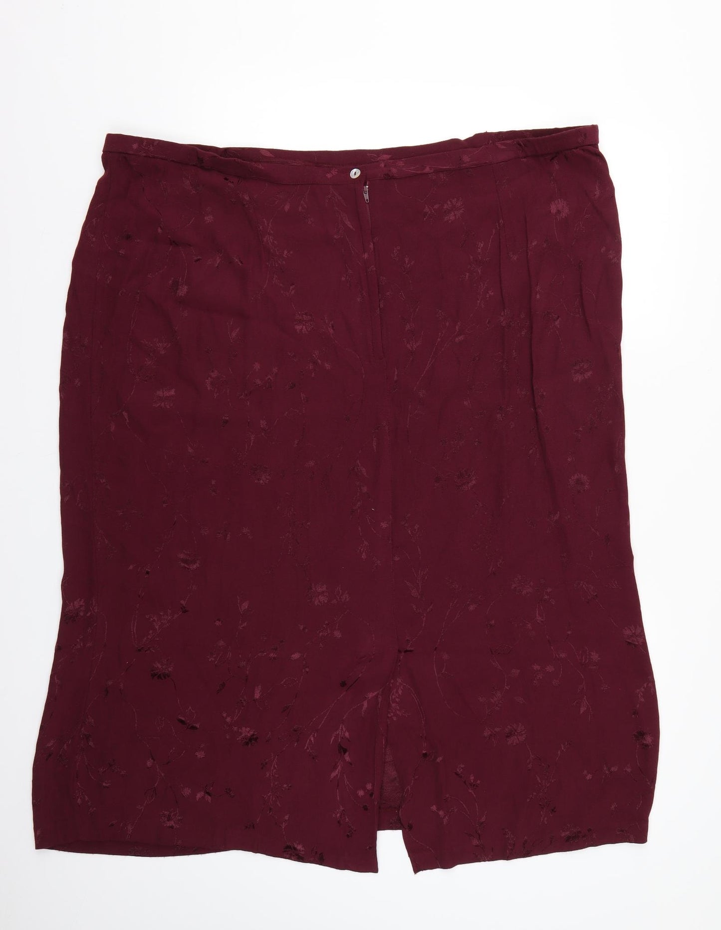 premier collection Womens Red Floral  Straight & Pencil Skirt Size 30