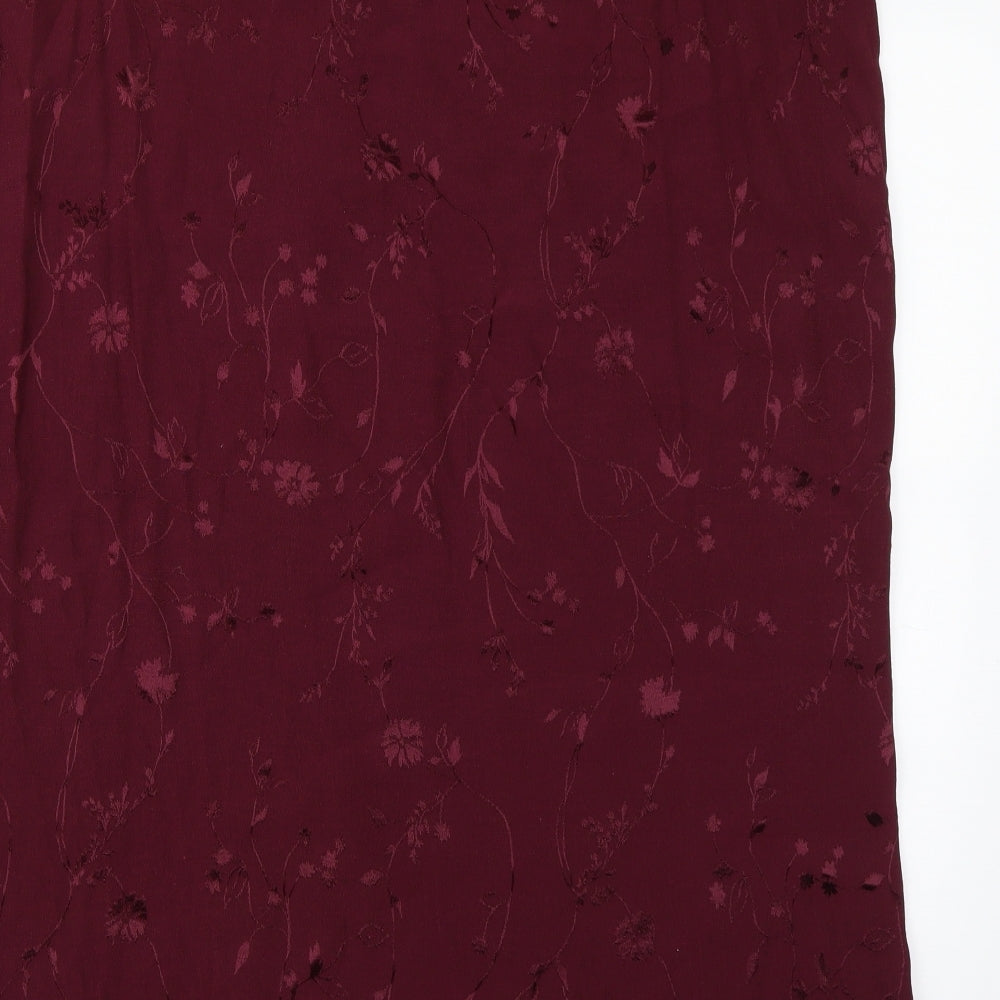 premier collection Womens Red Floral  Straight & Pencil Skirt Size 30